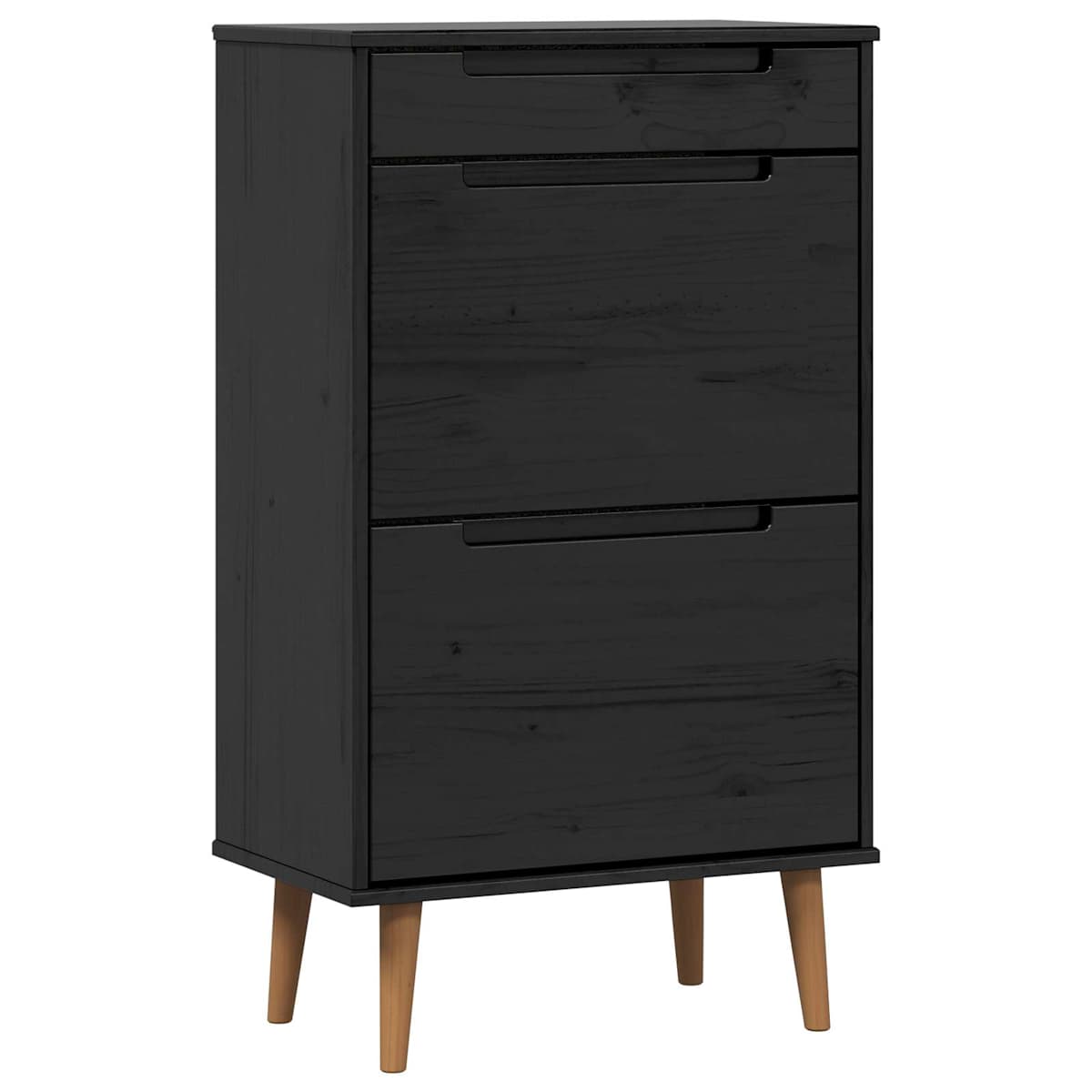 Sko skab MOLDE 59,5 x 35 x 103 cm Massivt fyrretræ - Billede 2