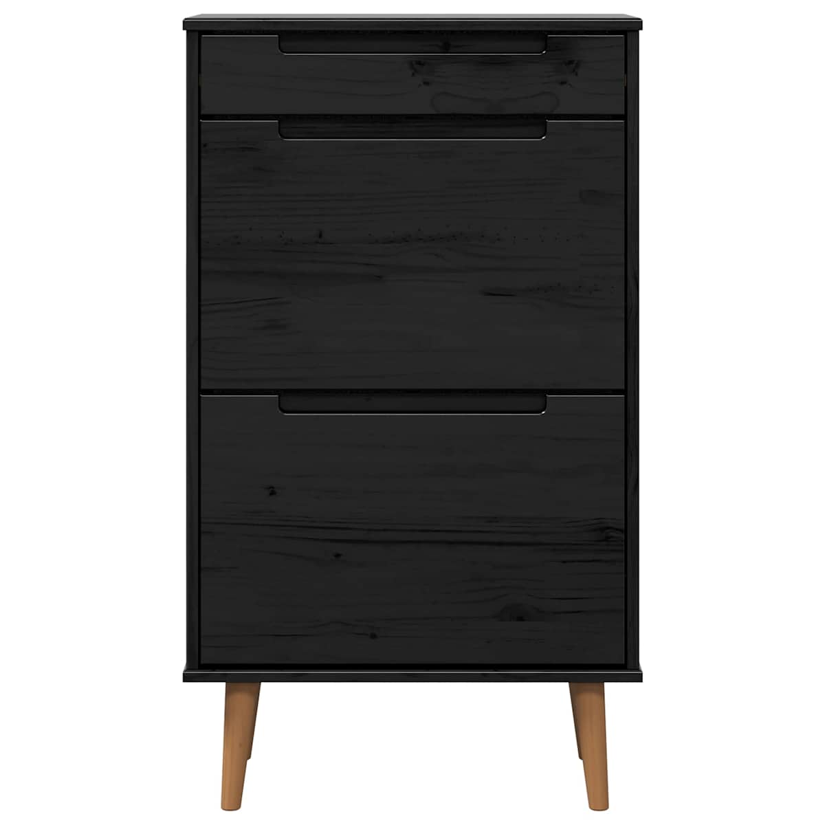 Sko skab MOLDE 59,5 x 35 x 103 cm Massivt fyrretræ - Billede 6