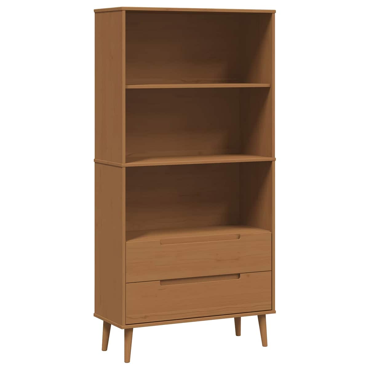 Bogreol MOLDE 85 x 35 x 170,5 cm Massivt fyrretræ - Billede 2