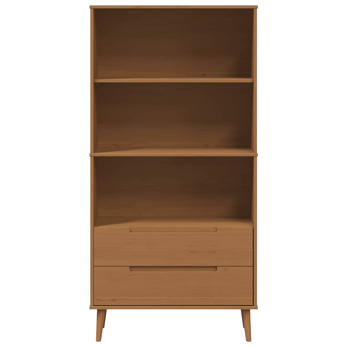 Bogreol MOLDE 85 x 35 x 170,5 cm Massivt fyrretræ - Billede 5