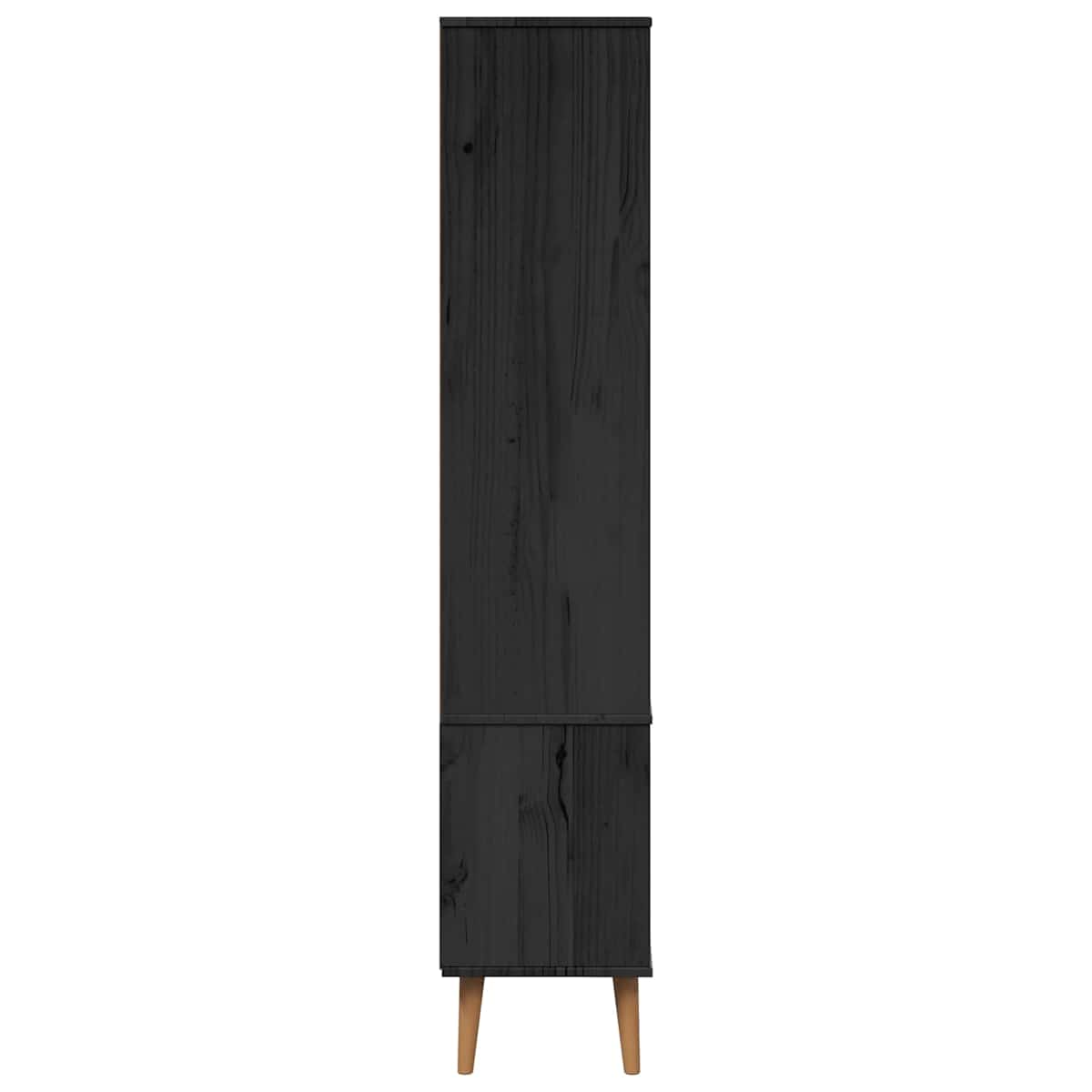 Glas Vitrine Skab MOLDE 90 x 35 x 175 cm Massivt fyrretræ - Billede 5