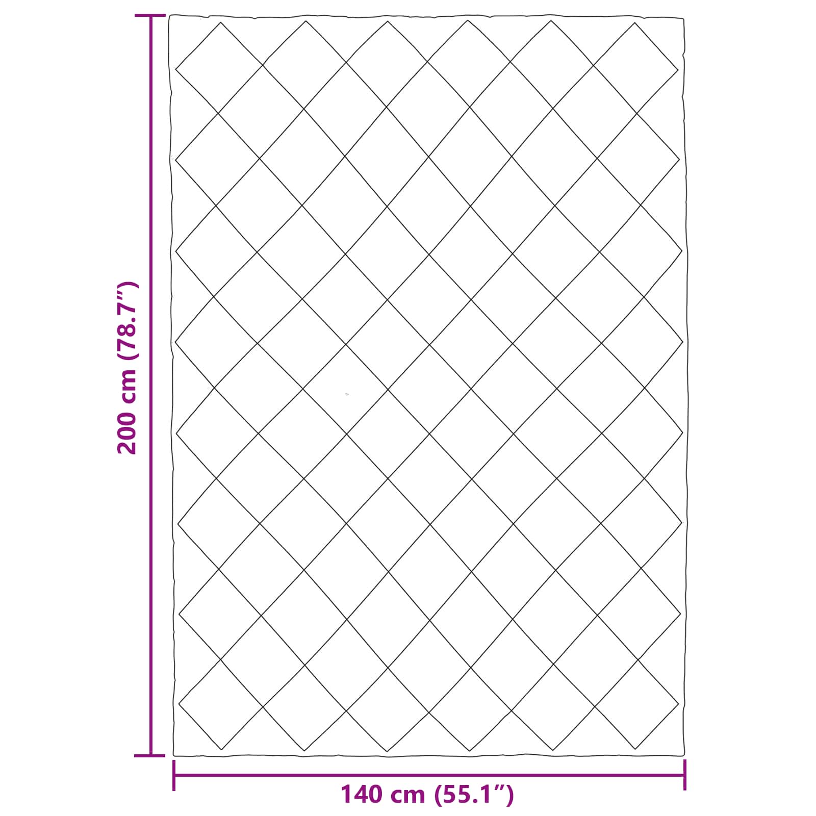 Pilotă de vară Antracit și Taupe 200 x 140 cm Microfibră [10]