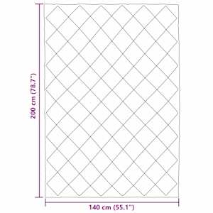 Letní přikrývka Antracitová a taupe 200 x 140 cm Mikrovlákno - obrázek 11