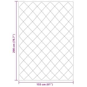 Letní přikrývka Antracitová a taupe 200 x 155 cm Mikrovlákno - obrázek 11