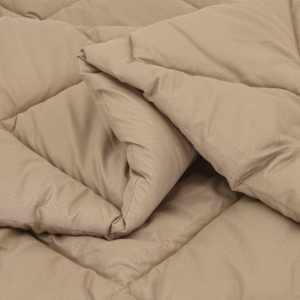 Letní přikrývka Taupe 200 x 135 cm Mikrovlákno - obrázek 5