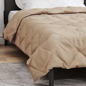 Letní přikrývka Taupe 200 x 135 cm Mikrovlákno - obrázek 4