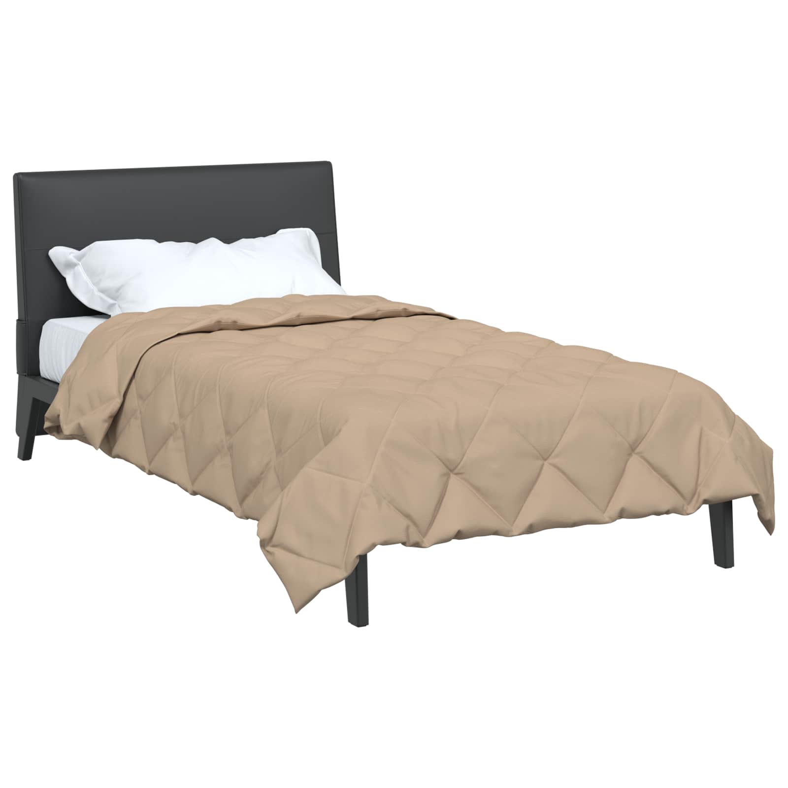 vidaXL Zomerdekbed Taupe 220 x 155 cm Microvezel