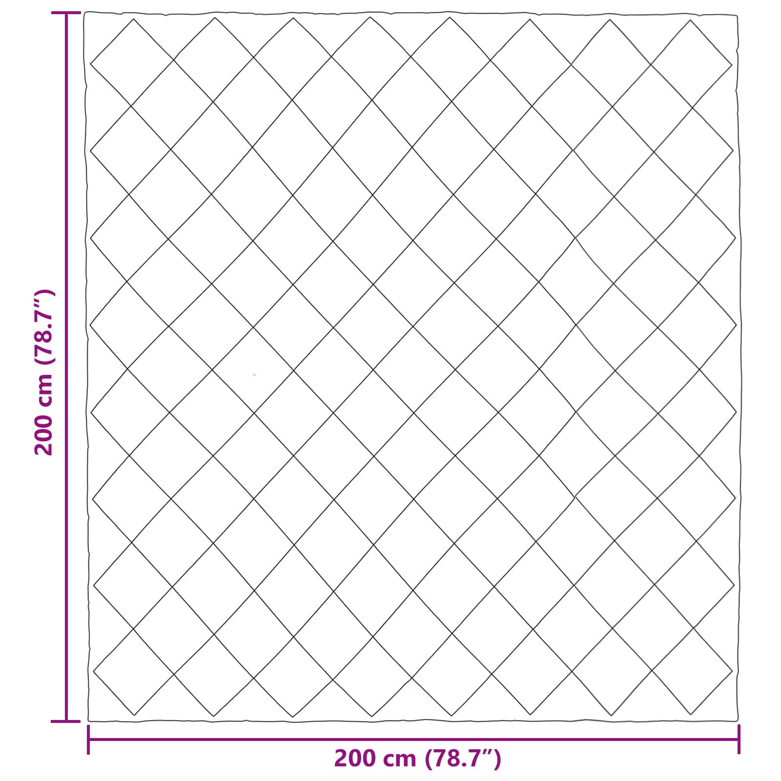 Pilotă de vară Negru și Taupe 200 x 200 cm Microfibră [10]