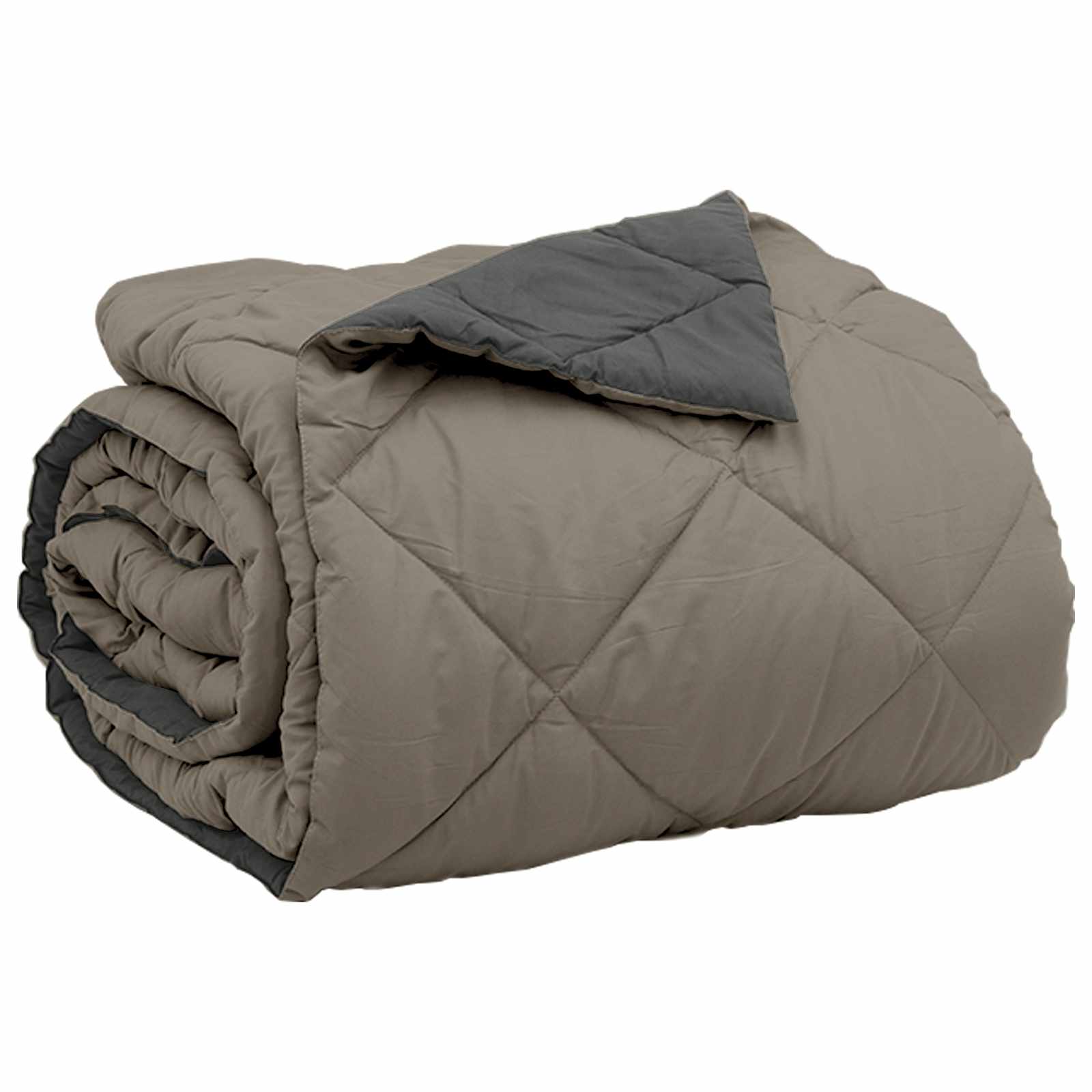 Pilotă de vară Gri deschis și antracit 220 x 260 cm Microfibră [4]