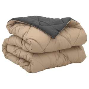 Celoroční přikrývka Antracitová a taupe 200 x 155 cm - obrázek 5