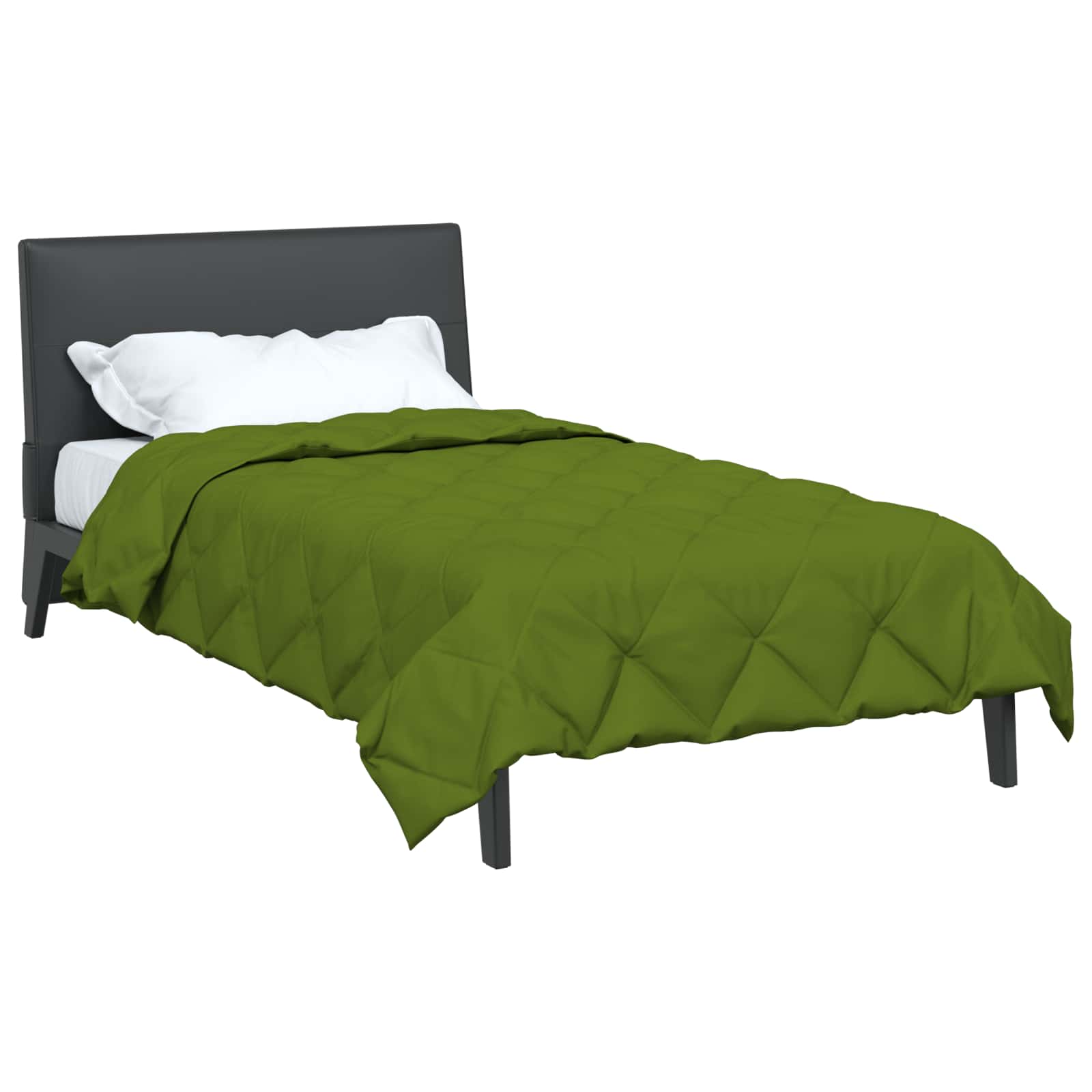 vidaXL Vol jaar dekbed Groen 200 x 135 cm Microfiber