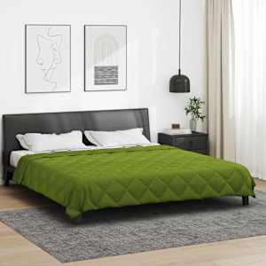 Polna celoletna prevleka Zelena 200 x 220 cm Mikrovlakna