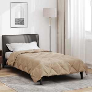 Polna celoletna prevleka Taupe 200 x 155 cm Mikrovlakna