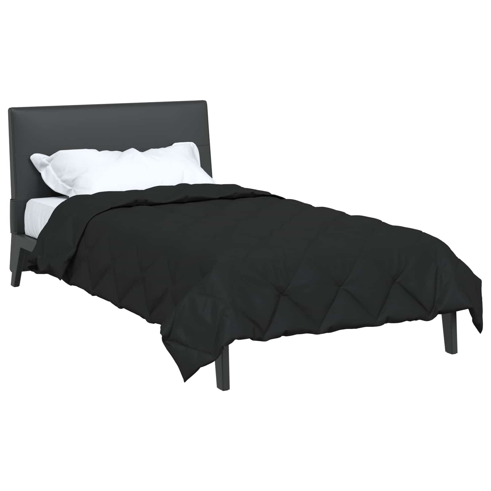 Duvet complet pe tot parcursul anului Negru 200 x 140 cm [2]