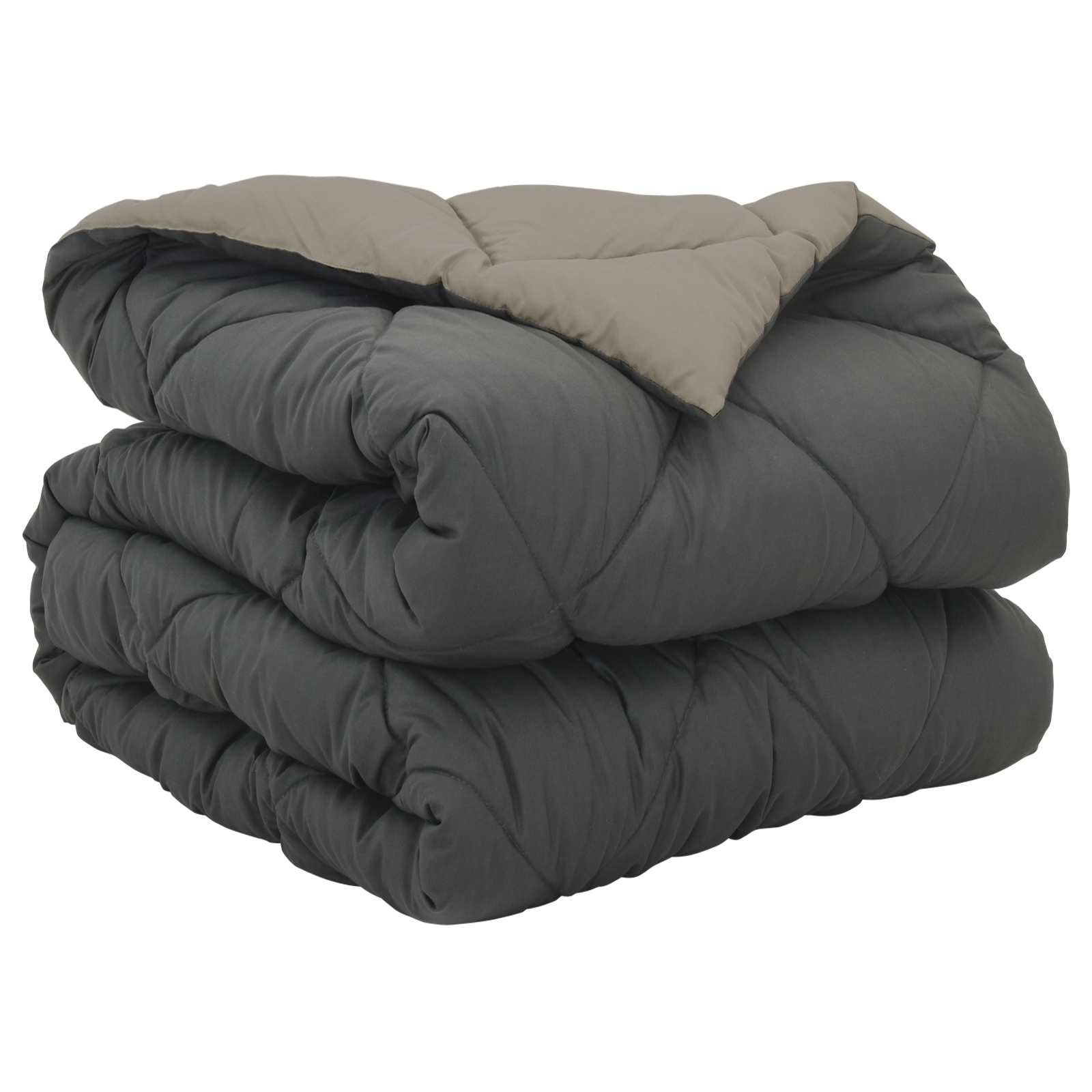 Thumbnail - vidaXL Ganzjahresbettdecke Hellgrau und Anthrazit 200 x 140 cm