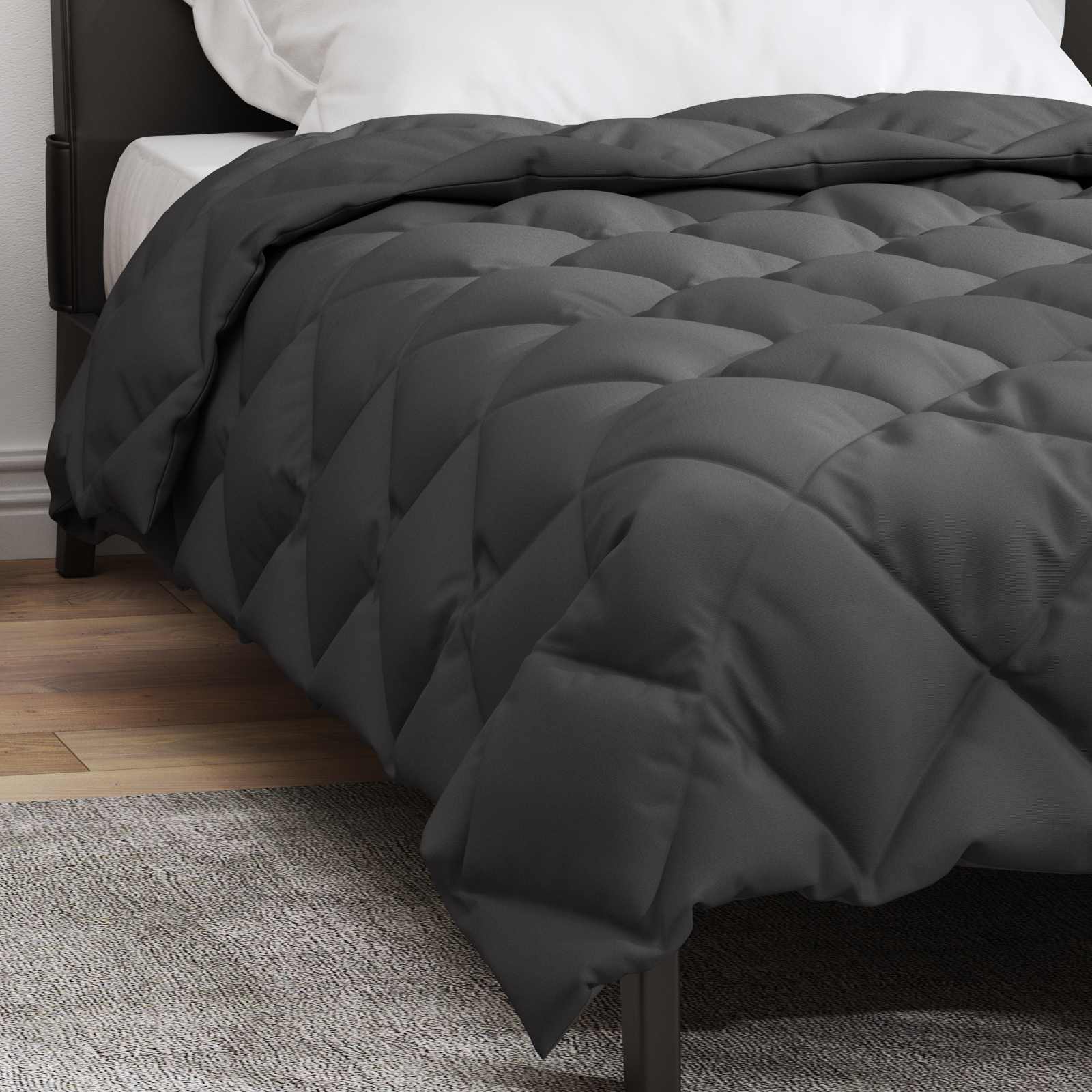 Duvet de iarnă Antracit 220 x 135 cm Microfibră [3]
