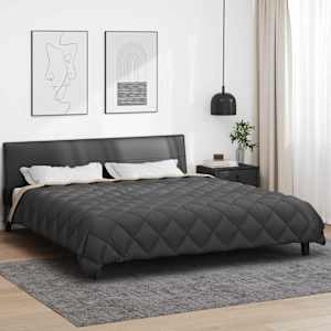 Zimska posteljnina Antracita in taupe 220 x 200 cm Mikrovlakna