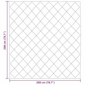 Zimní přikrývka Taupe 200 x 200 cm Mikrovlákno - obrázek 10