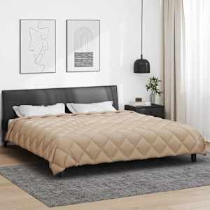 Zimní přikrývka Taupe 240 x 200 cm Mikrovlákno - obrázek 1
