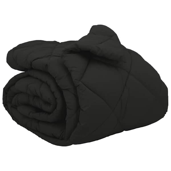 vidaXL Talve tek 220 x 260 cm 450 gsm Mikrokiud (100% pol&uuml;ester) Must