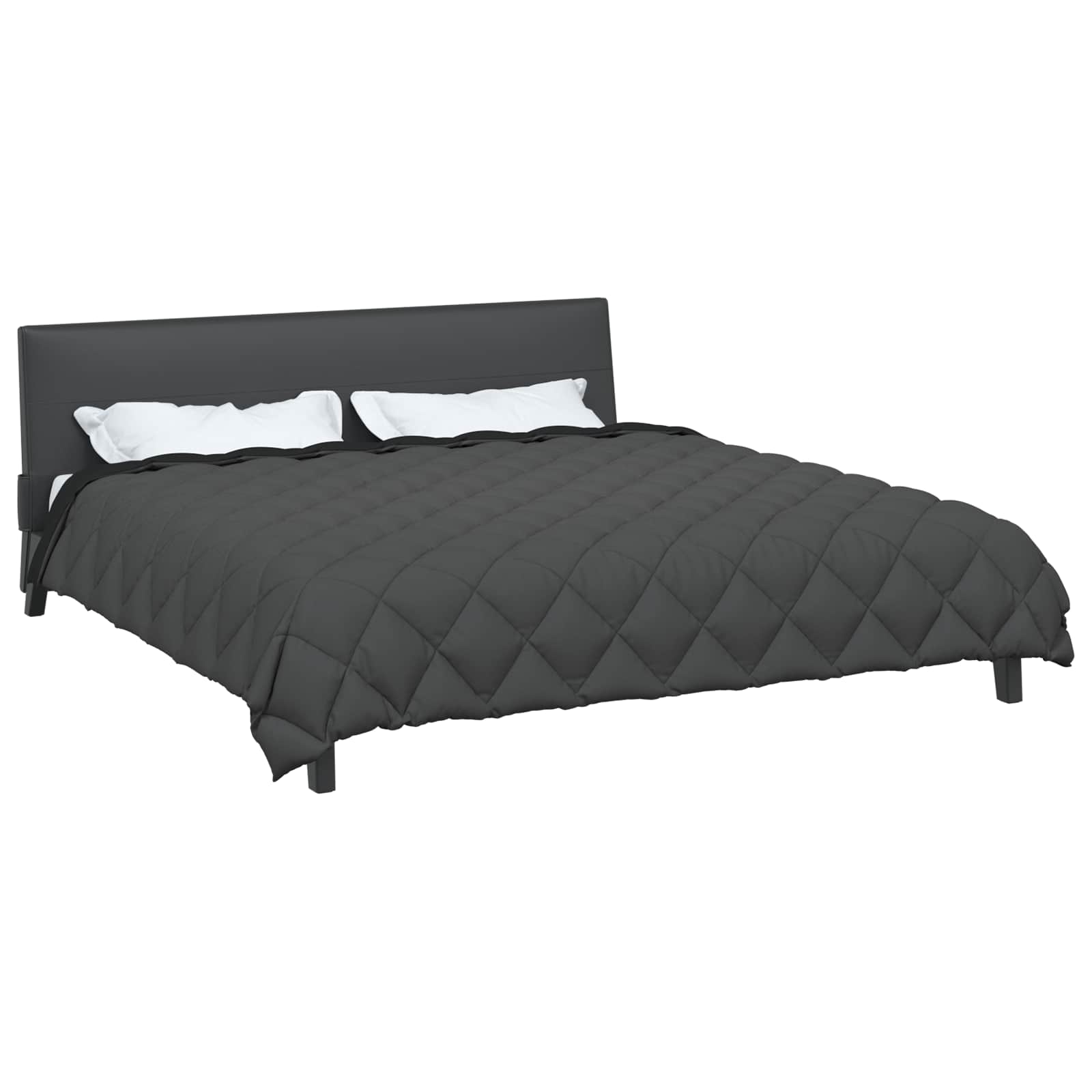 Duvet de iarnă Negru și antracit 220 x 260 cm Microfibră [2]