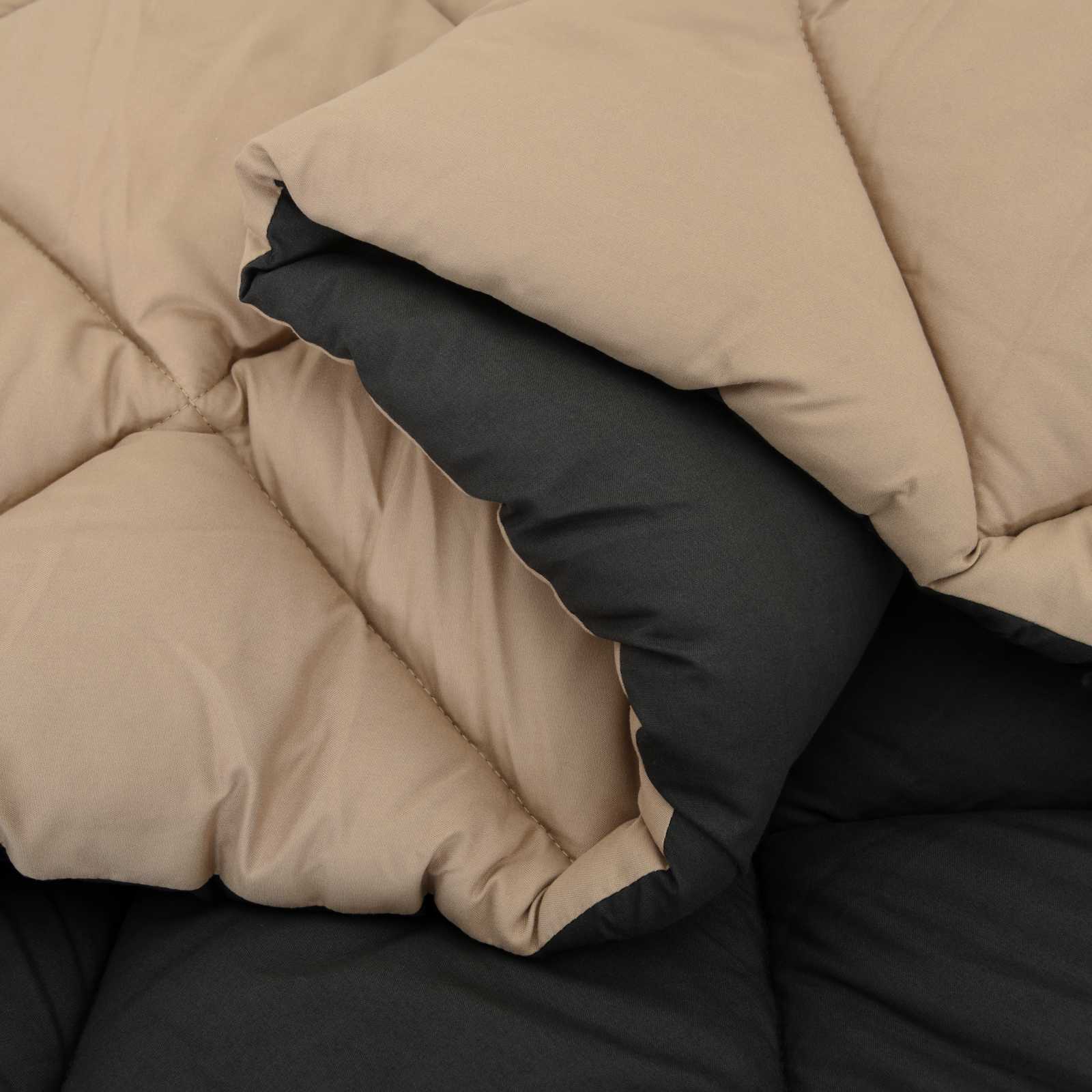 Duvet de iarnă Negru și Taupe 220 x 260 cm Microfibră [5]