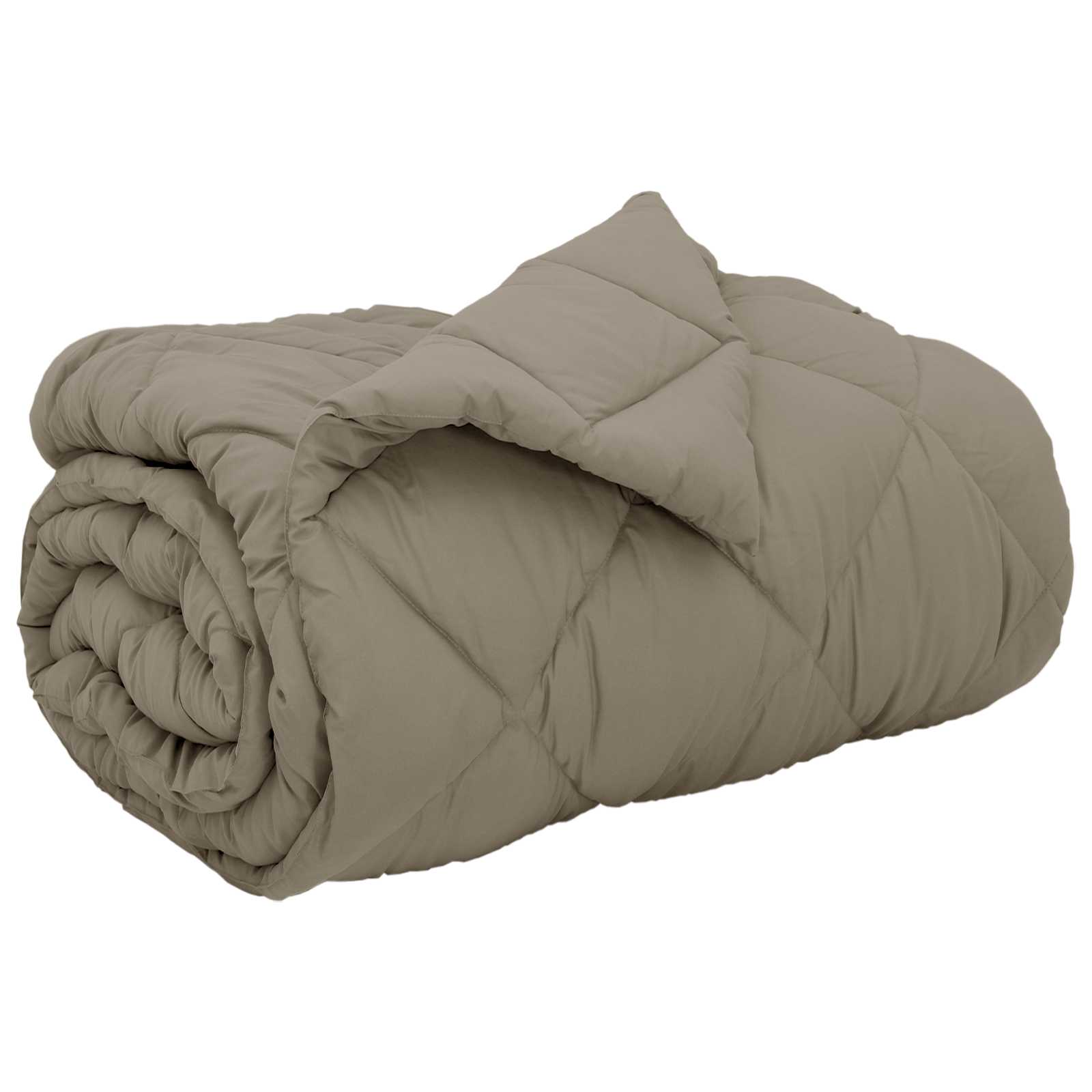 VidaXL Winter Duvet Lichtgrijs 135 X 220 Cm Microvezel