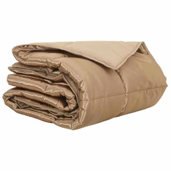 vidaXL Suvised teki Kuldne 140 x 200 cm Satiin ja mikrofiber