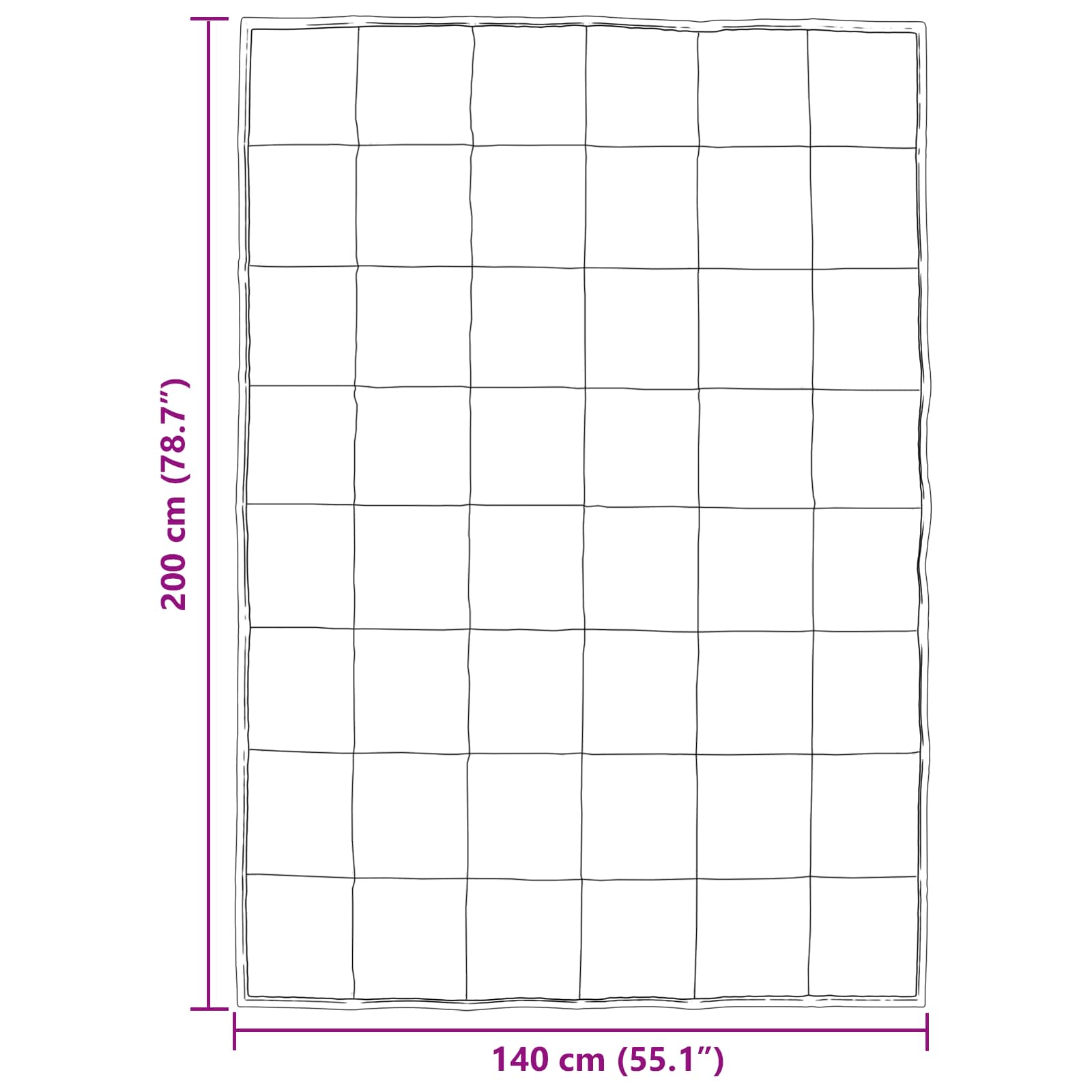 Pilotă de vară Negru 200 x 140 cm Satin și Microfibra [9]