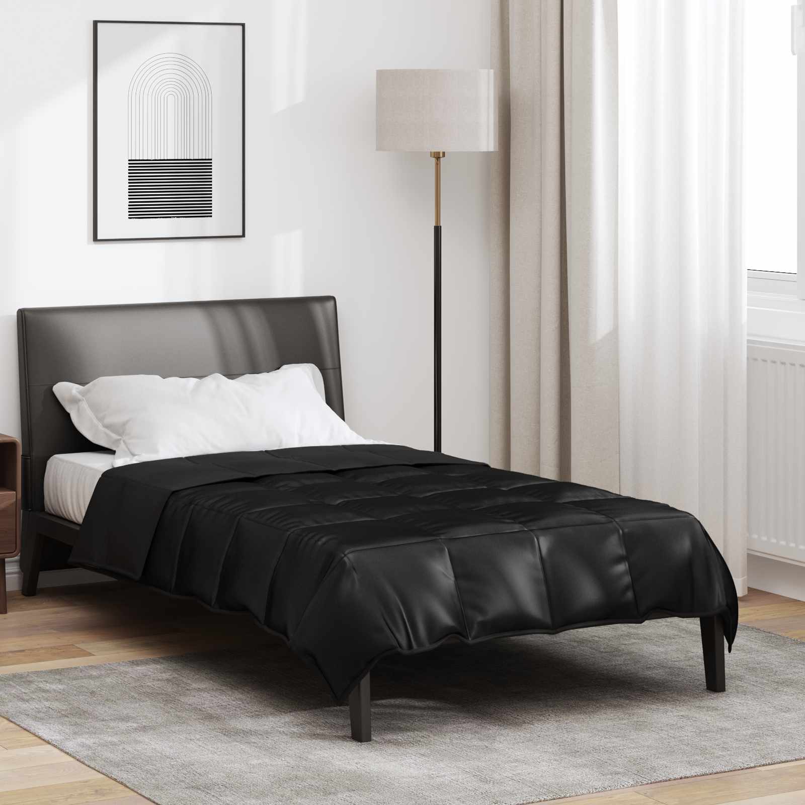 Lenjerii de pat - Duvet complet pe tot parcursul anului Negru 200 x 140 cm