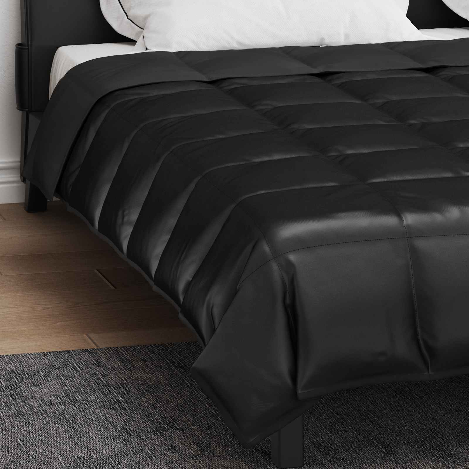 Duvet complet pe tot parcursul anului Negru 240 x 200 cm [3]