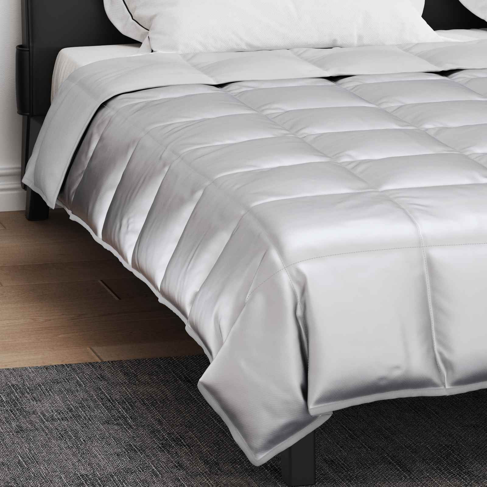 Duvet complet pe tot parcursul anului Argintiu 240 x 260 cm [3]