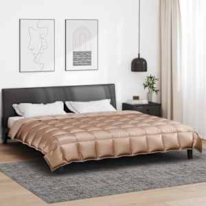 Zimska posteljnina Zlata 220 x 240 cm Satin in mikrovlakna