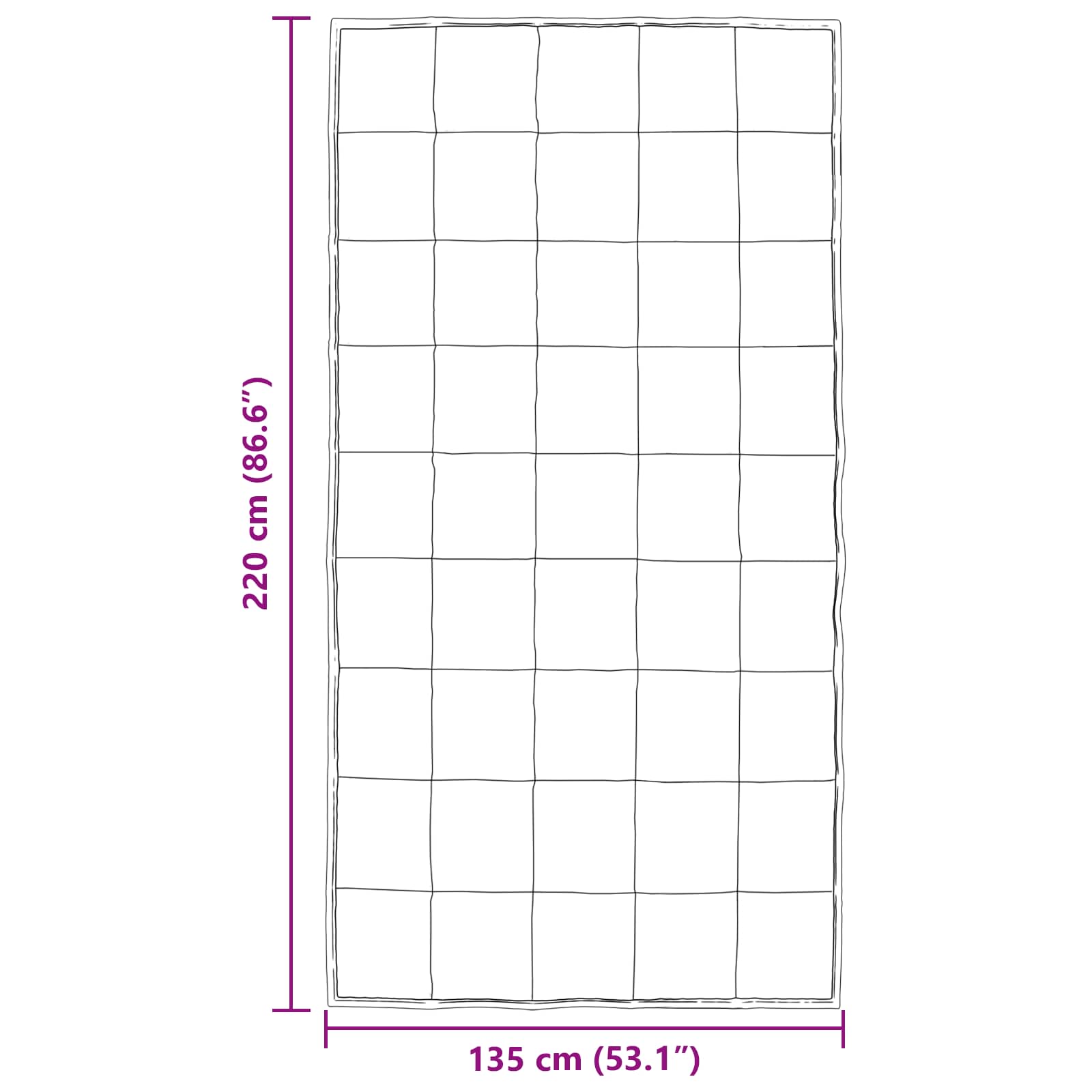 Duvet de iarnă Negru 220 x 135 cm Satin și Microfibra [9]