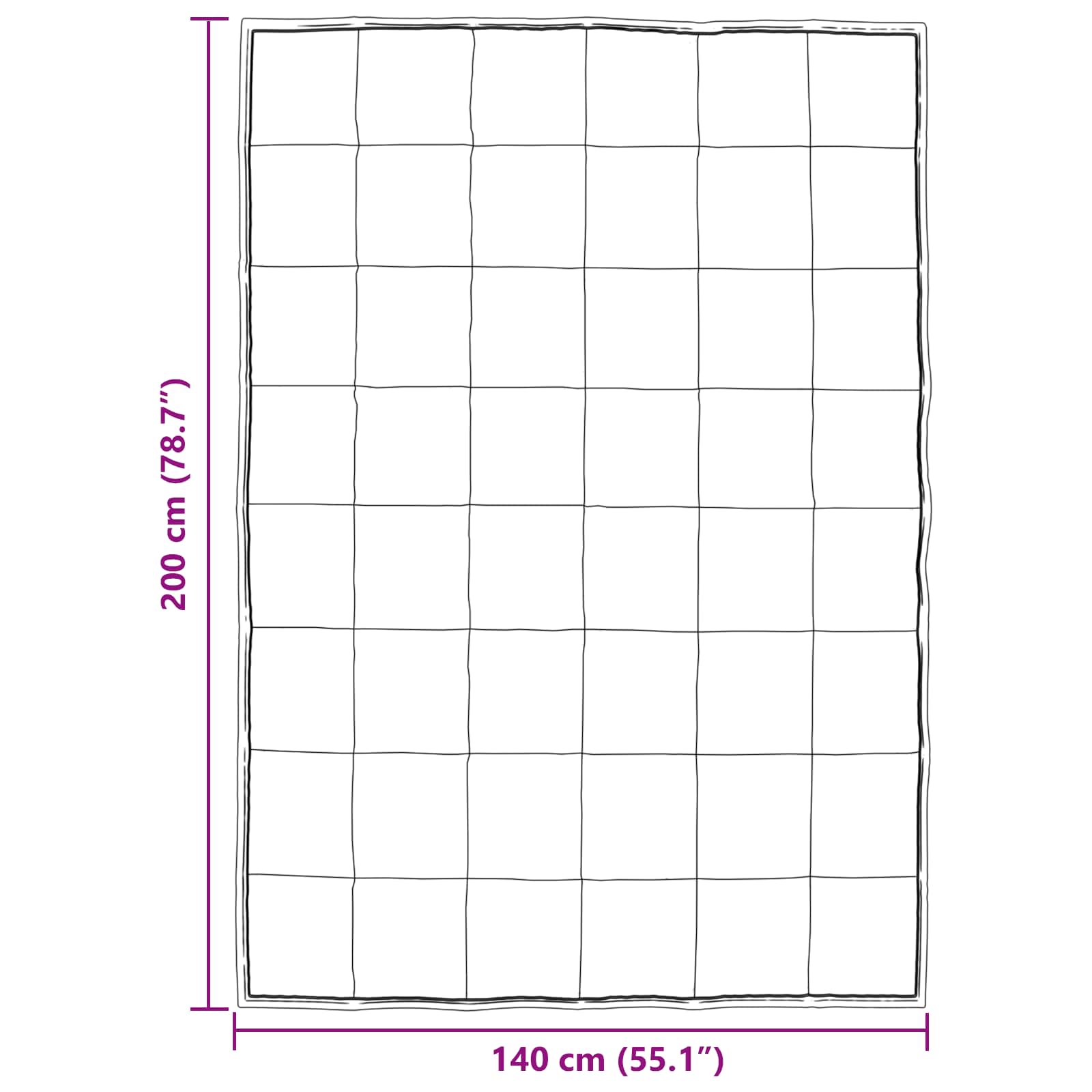 Duvet de iarnă Argintiu 200 x 140 cm Satin și Microfibra [9]