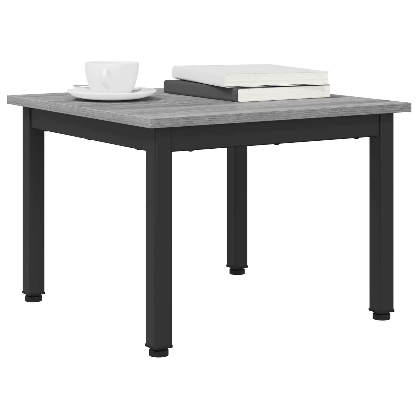 vidaXL Salontafel Grijs Sonoma 50 x 50 x 36 cm Bewerkt hout