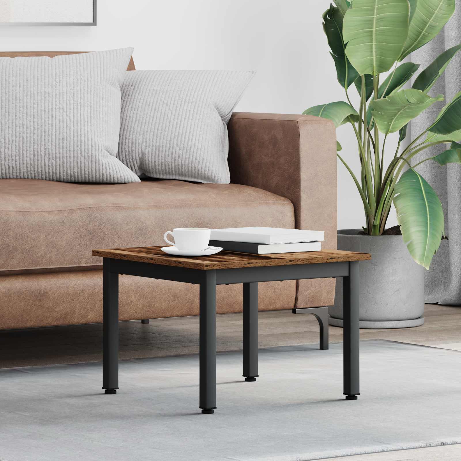 vidaXL Masă de cafea Lemn vechi 50 x 50 x 36 cm Lemn compozit