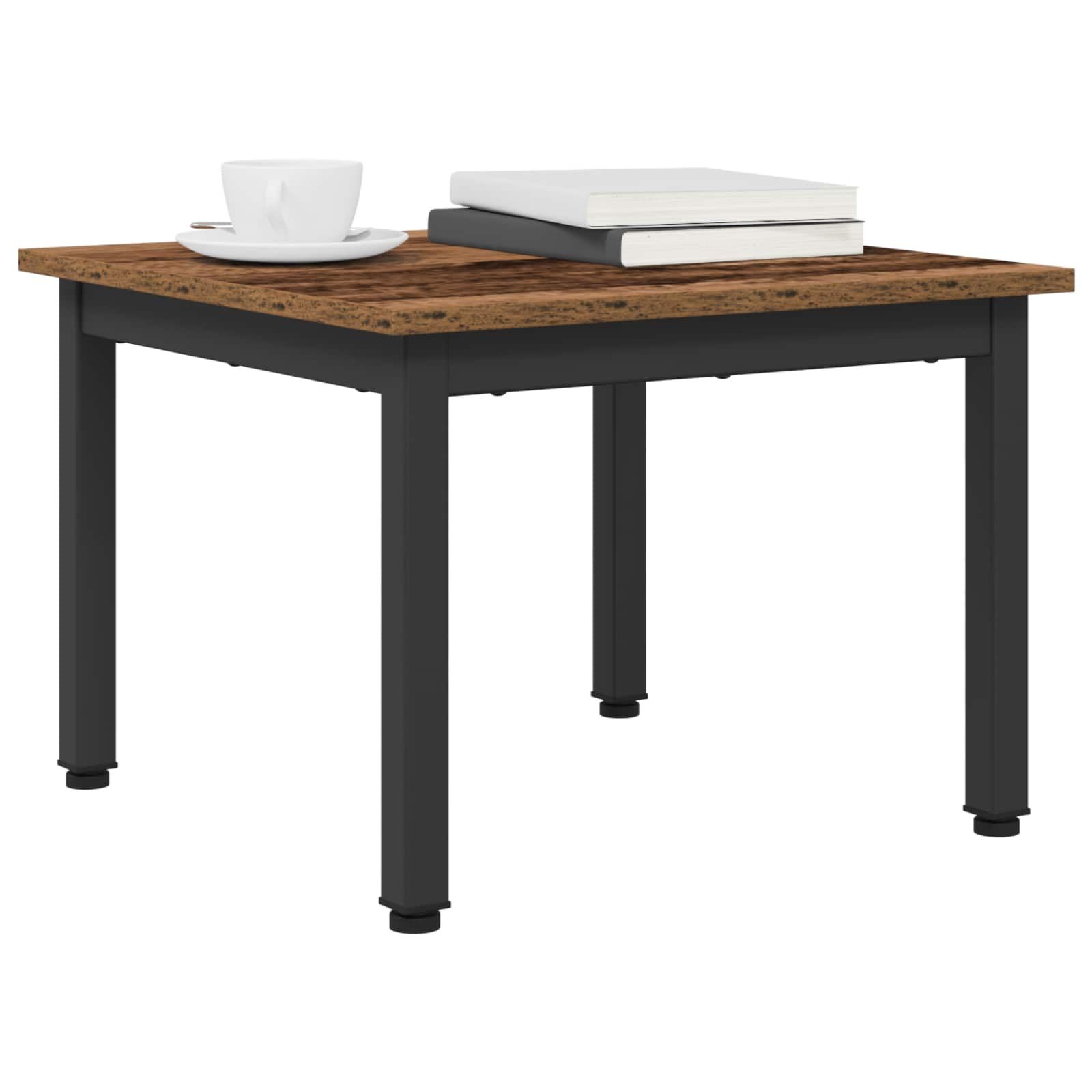 vidaXL Salontafel Oudhout 50 x 50 x 36 cm Bewerkt hout