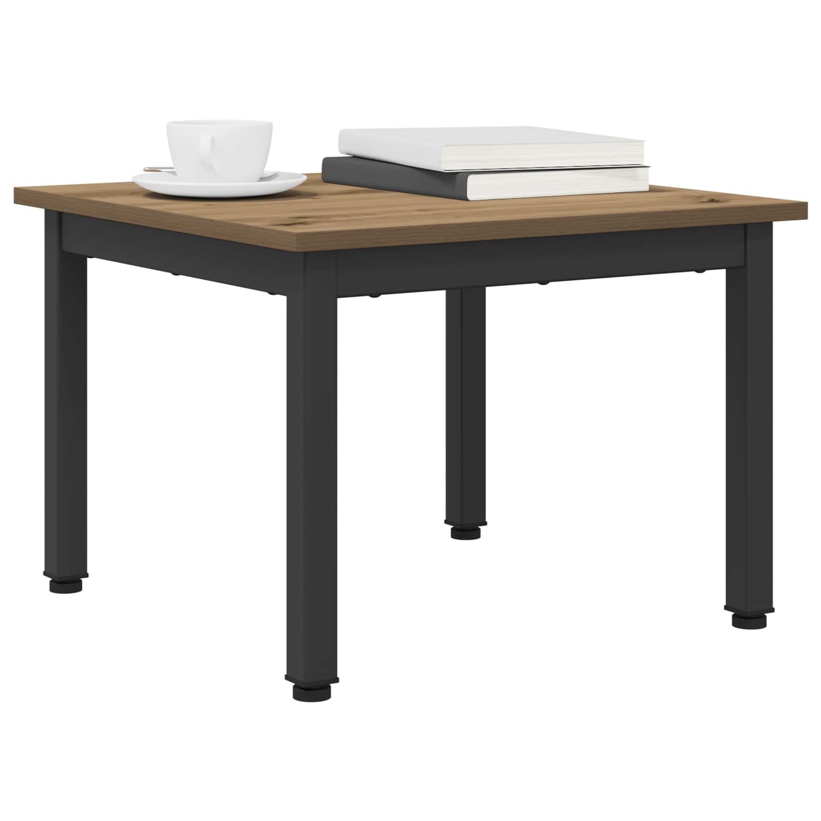 vidaXL Salontafel Ambachtelijk eiken 50 x 50 x 36 cm Bewerkt hout