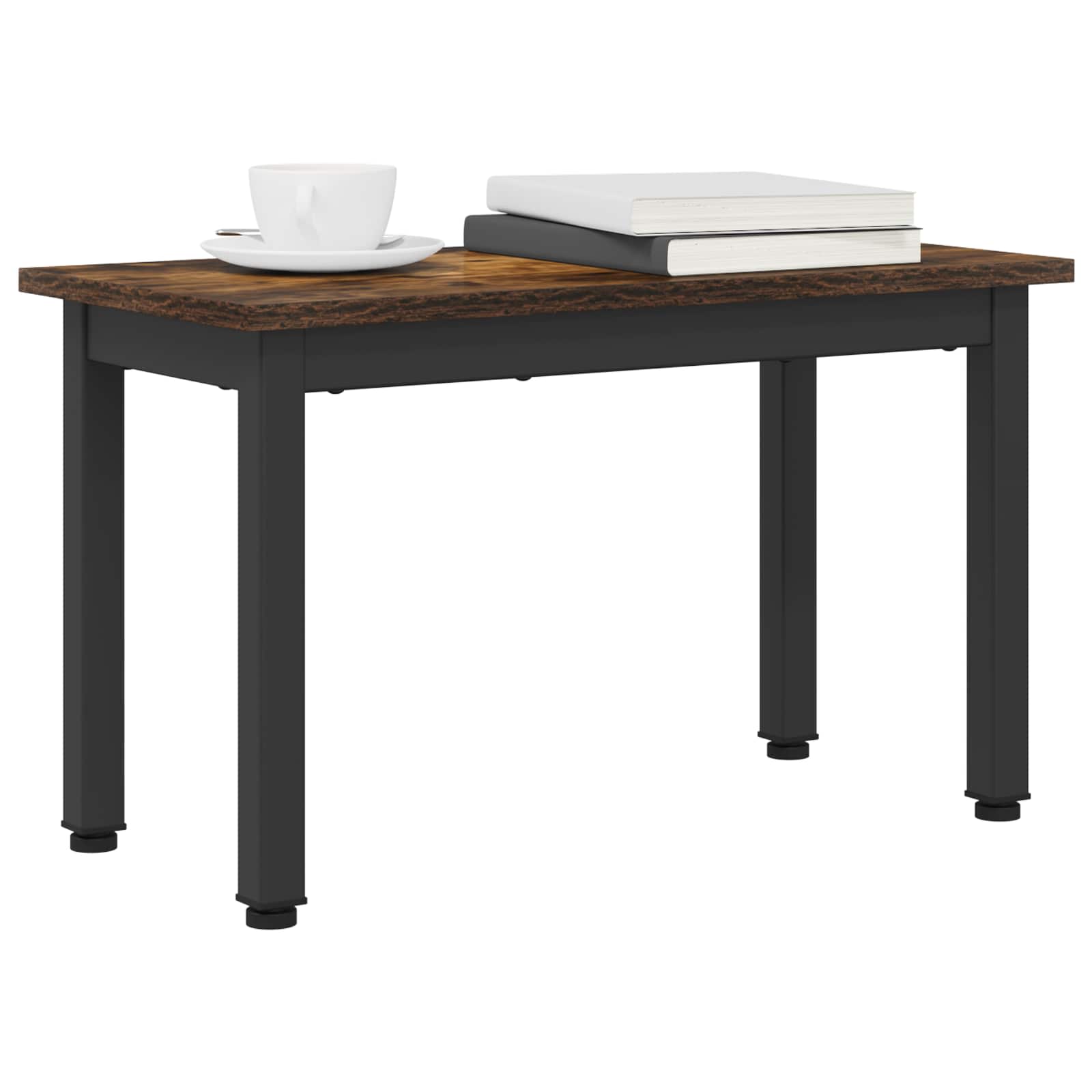 vidaXL Salontafel Rook Eik 60 x 30 x 36 cm Bewerkt hout