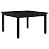 vidaXL Kohvilaud Must tamm 60 x 60 x 36 cm Tehispuit