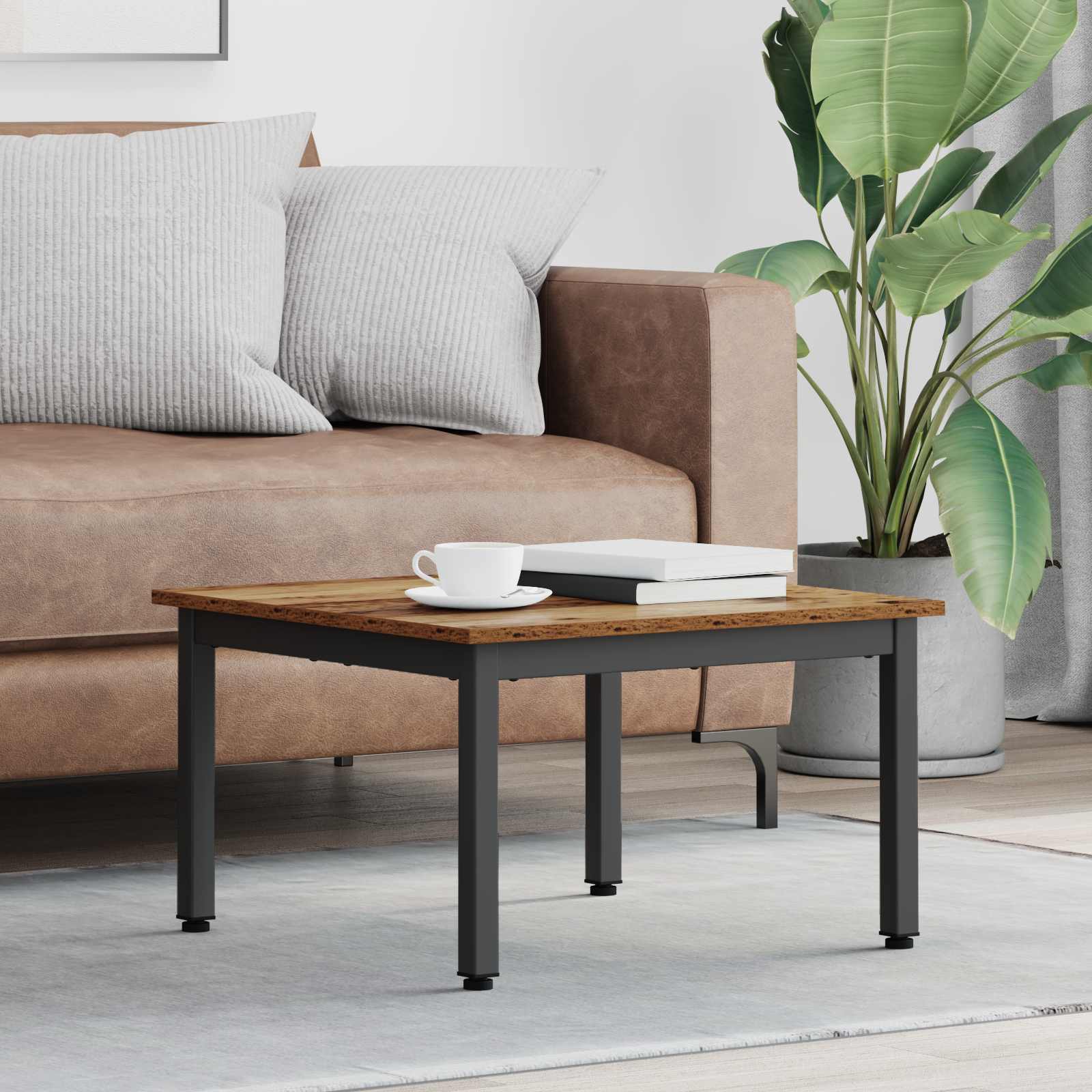 vidaXL Masă de cafea Lemn vechi 60 x 60 x 36 cm Lemn compozit