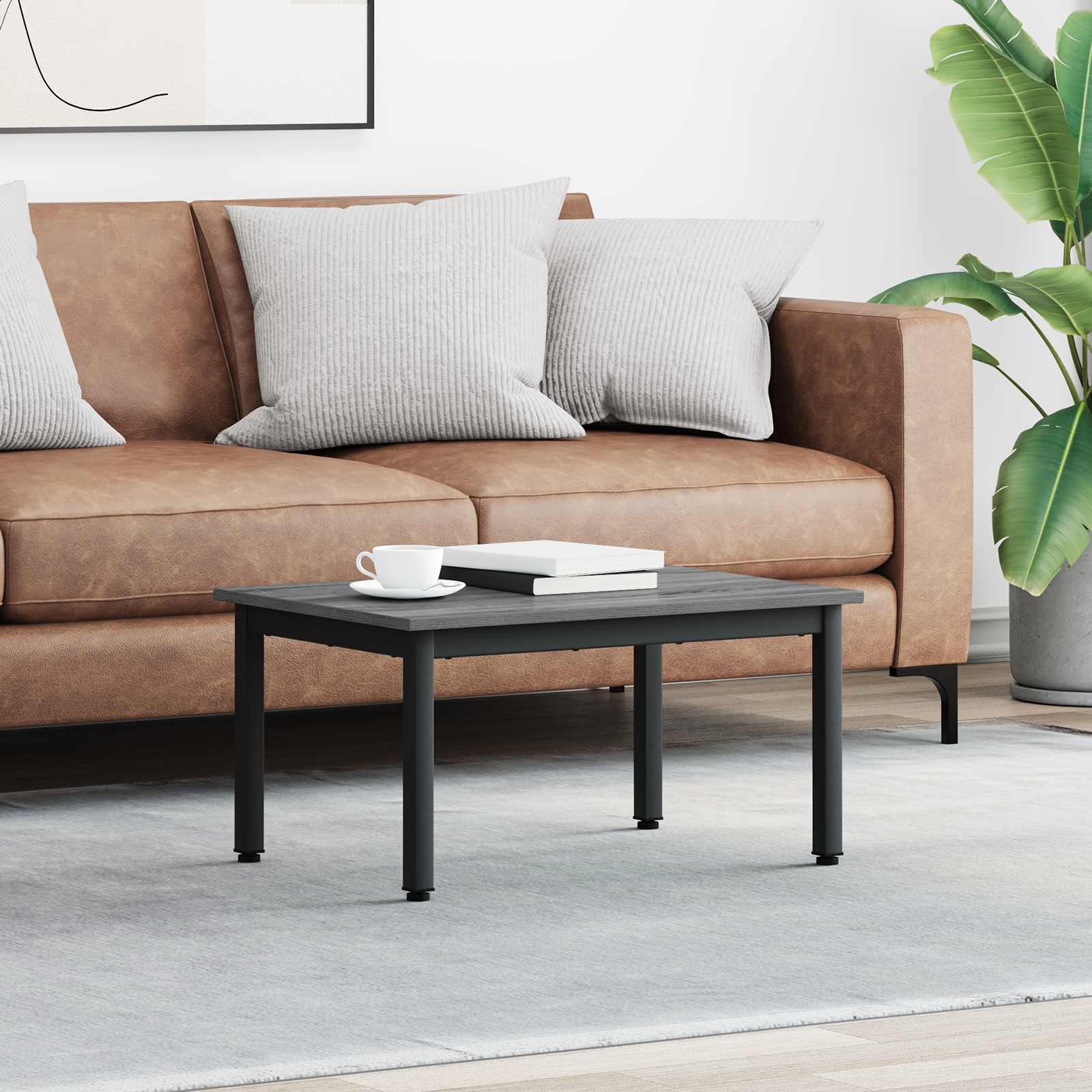 Масичка за кафе Сив Сонома 70 x 50 x 36 см Инженерно дърво