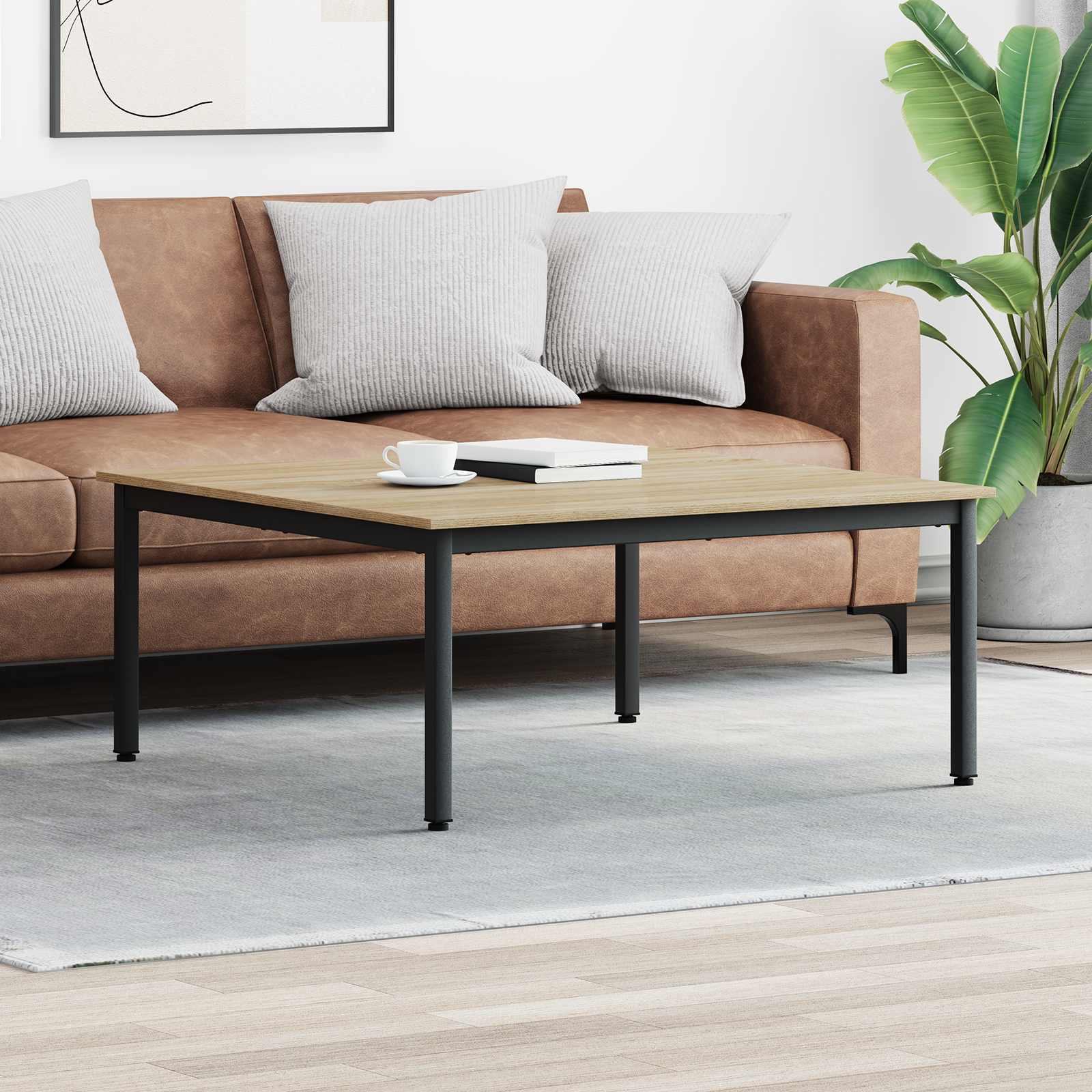 vidaXL Masă de cafea Sonoma 100 x 100 x 45 cm Lemn compozit