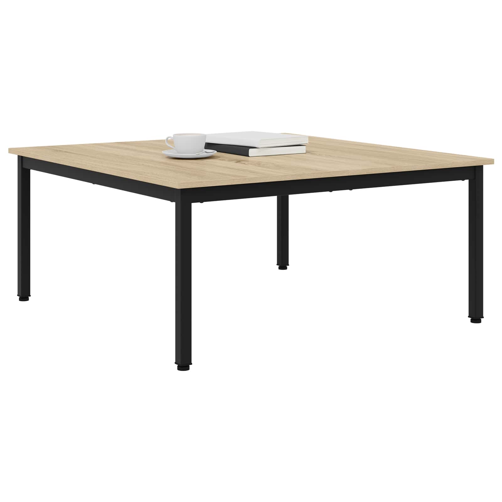 vidaXL Salontafel Sonoma 100 x 100 x 45 cm Bewerkt hout