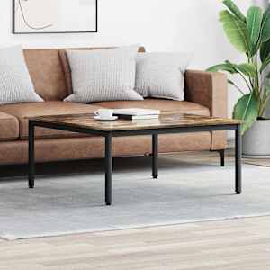 Klubska miza Dimni hrast 100 x 100 x 45 cm Konstruiran les