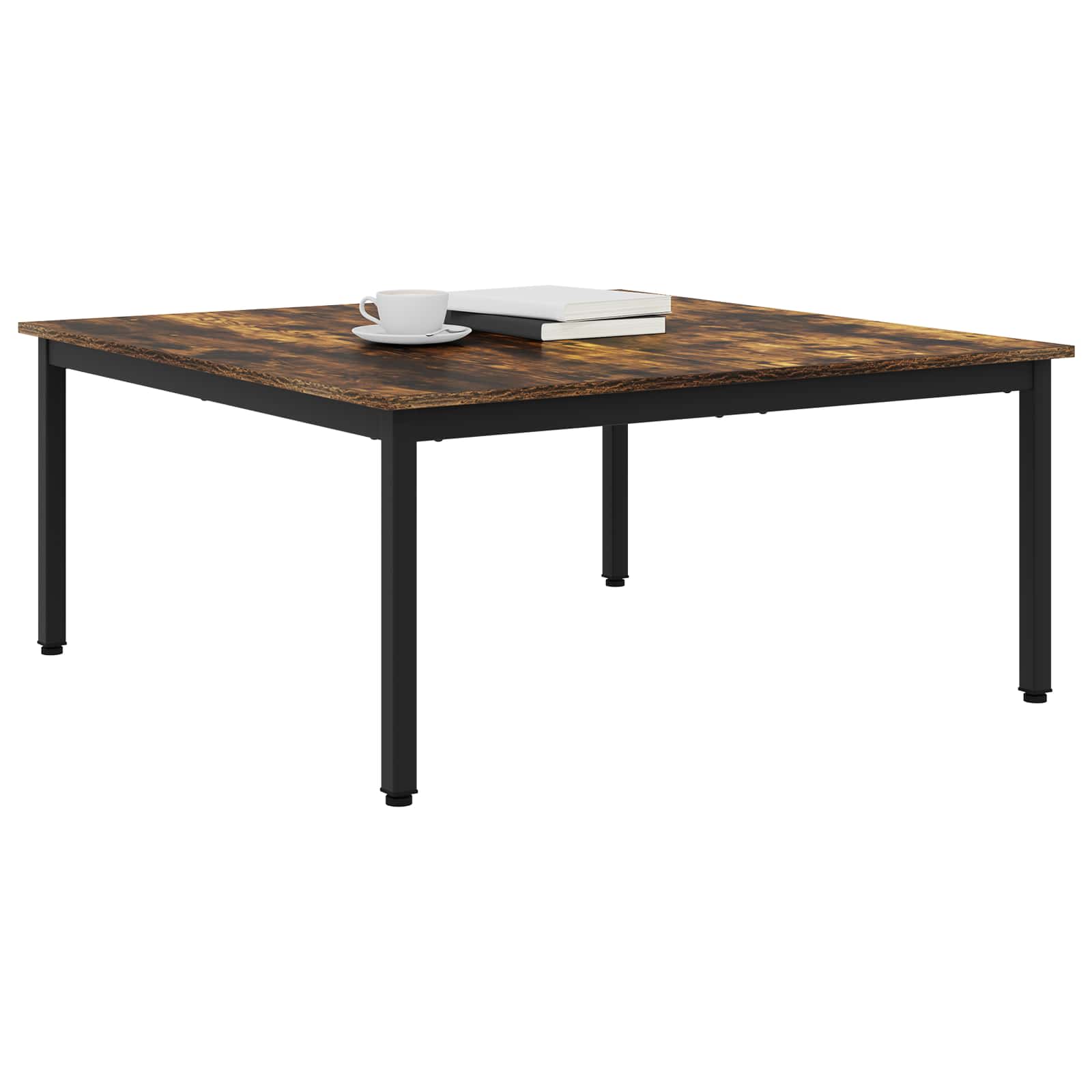 Масичка за кафе Димящ дъб 100 x 100 x 45 cm Инженерно дърво - Image 3