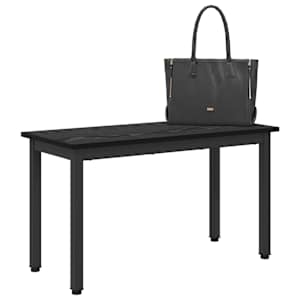 lavice Černý dub 80 x 35 x 45 cm kompozitní dřevo - obrázek 3