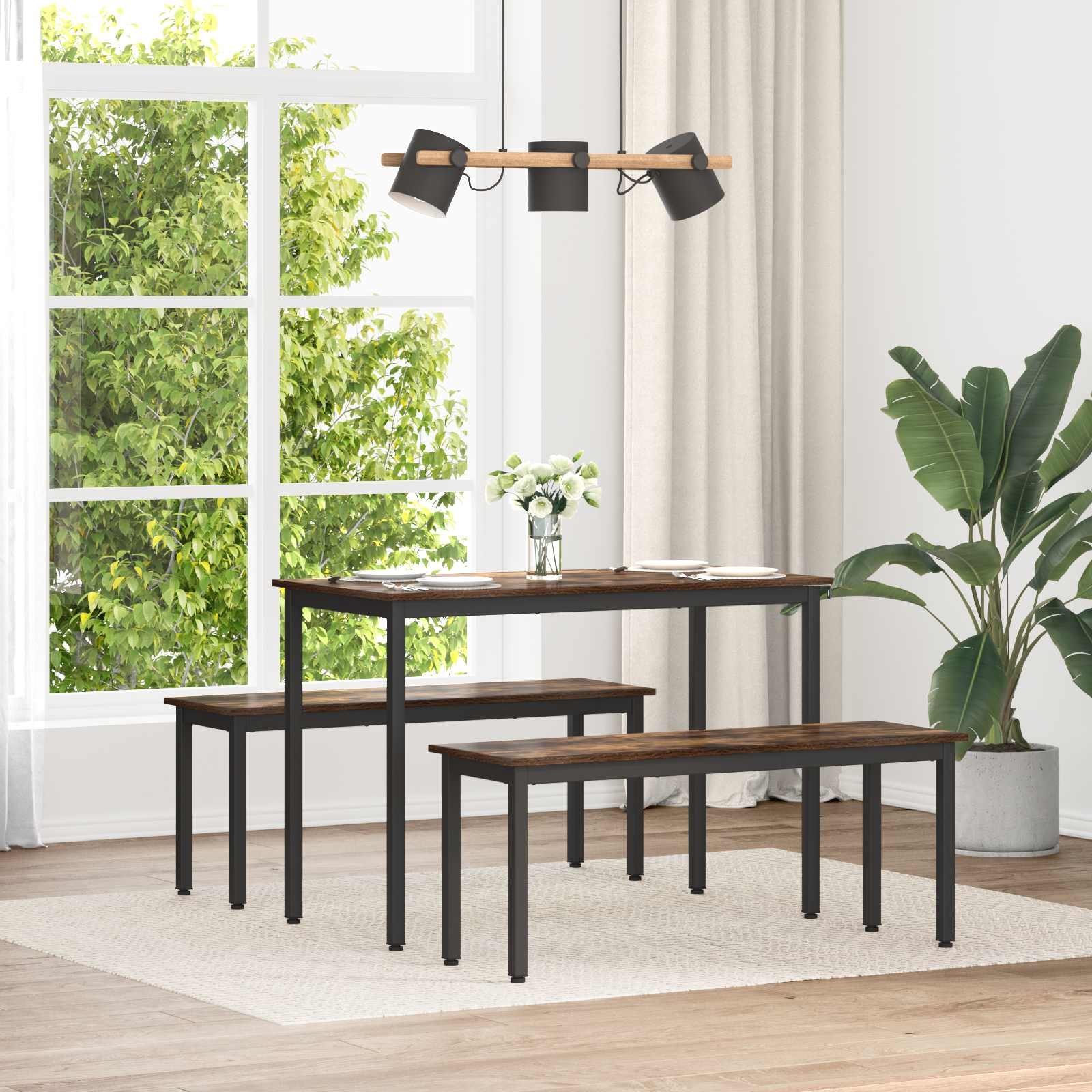 Пейка Димящ дъб 110 x 35 x 45 cm Инженерно дърво