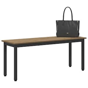 lavice Umělecký dub 110 x 35 x 45 cm kompozitní dřevo - obrázek 3